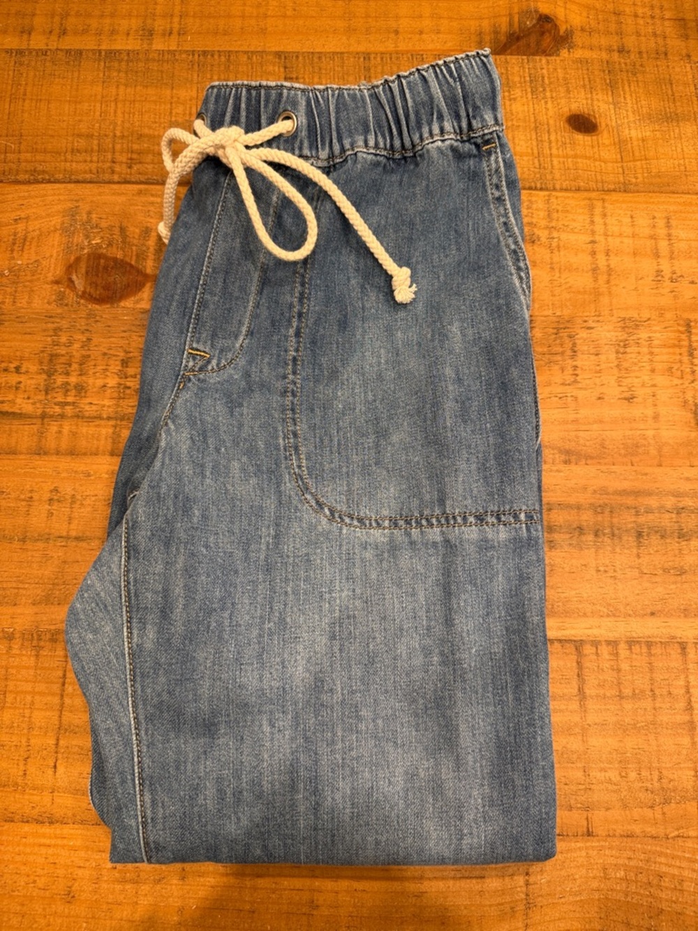 J. Crew Denim Drawstring Waist Jeans